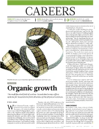 Organic Growth Divide Between the Inorganic and the Biologi- Cal, Monitoring for Pollution Or Food Pathogens, for Example