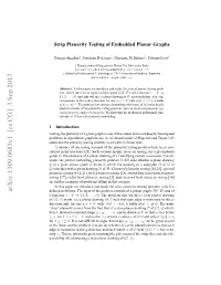 Strip Planarity Testing of Embedded Planar Graphs