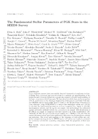 The Fundamental Stellar Parameters of FGK Stars in the SEEDS Survey