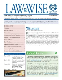 09 Oct. Indep. Judiciary, KS Courts