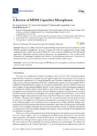 A Review of MEMS Capacitive Microphones