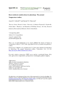 Postprint and Replication in Kinesiology (STORK) Peer Reviewed