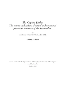 The Captive Scribe, Part 1