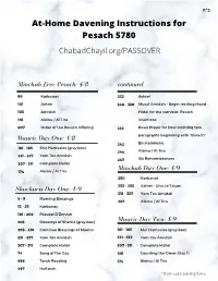 Copy of Copy of Prayers for Pesach Quarantine