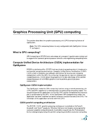 (GPU) Computing