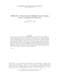 LMKL-Net: a Fast Localized Multiple Kernel Learning Solver Via Deep Neural Networks