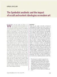 The Symbolist Aesthetic and the Impact of Occult and Esoteric Ideologies on Modern Art