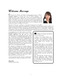Welcome Message