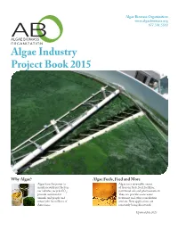 Algae Industry Project Book 2015