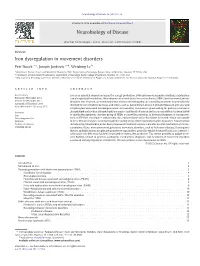 Iron Dysregulation in Movement Disorders
