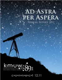KMUW Staff and Other Attendees…Des- Programming Changes Have Produced More Local Sert Included