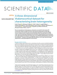 A Three-Dimensional Thalamocortical Dataset for Characterizing Brain Heterogeneity: X-Ray Microct Images (Tif)