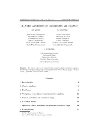 Cluster Algebras in Algebraic Lie Theory