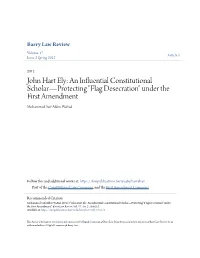 Flag Desecration" Under the First Amendment Mohammed Saif-Alden Wattad