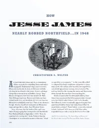 How Jesse James Nearly Robbed Northfield