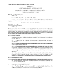 PROPOSED LOCAL RULES Effective January 1, 2021