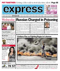Russian Charged in Poisoning