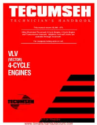 Vlv 4-Cycle Engines