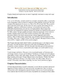 Introduction Utopian Characteristics