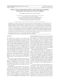 Body Size and Color Polymorphism in Bufotes Viridis Complex (Anura: Bufonidae) Inhabiting Two Semi-Natural Areas in Plovdiv City, Bulgaria