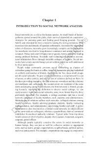 Chapter 1. Introduction to Social Network Analysis