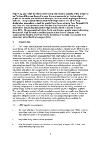 Consulation Report on Abernyte, Inchture and Longforgan Primary