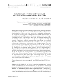 Documentary Sources to Investigate Multidecadal Variability of Droughts