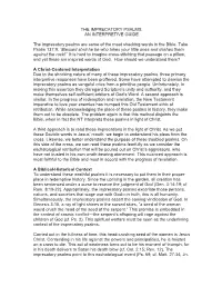 The Imprecatory Psalms: an Interpretive Guide