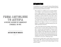 A Recent History of Anarchist Struggle In