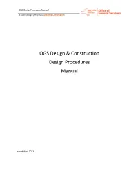 Design Procedures Manual