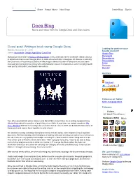 Writing a Book Using Google Docs