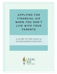 Applying for Financial Aid When You Don't Live With