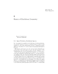 Basics of Euclidean Geometry