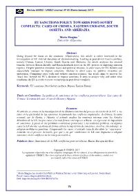Cases of Crimea, Eastern Ukraine, South Ossetia and Abkhazia