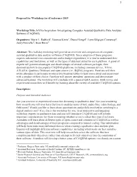 Investigating Computer Assisted Qualitative Data Analysis Software (CAQDAS)