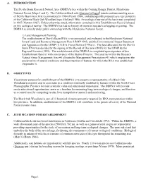 A. INTRODUCTION the Devil's Basin Research Natural Area (DBRNA
