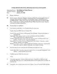 Intra-Service Section 7 Biological Evaluation Form