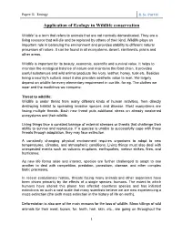 Application of Ecology in Wildlife Conservation