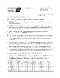 Discipline and Conduct, COMDTINST M1600.2 (Oct 2020)