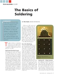 The Basics of Soldering