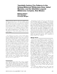 Wilderness Ecosystems, Threats, and Management; 1999 May 23– Lasiocarpa) (Var