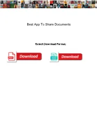 Best App to Share Documents