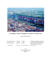 Developing a Tool for Designing a Container Terminal Yard
