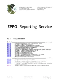 EPPO Reporting Service