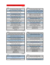 Menus Are Subject to Change