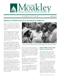 Newsletter Spring 2010