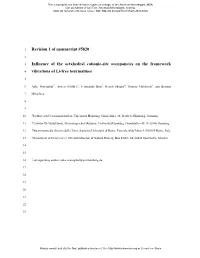Revision 1 of Manuscript #5820 Influence of the Octahedral Cationic