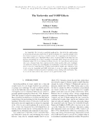 The Yarkovsky and YORP Effects