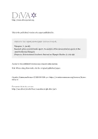 This Is the Published Version of a Paper Published in . Citation for the Original Published Paper