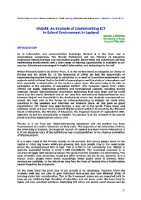 Utsjoki: an Example of Implementing ICT in School Environment in Lapland Annikki LAUERMA University of Oulu Utsjoki-FINLAND